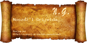 Noszál Grizelda névjegykártya